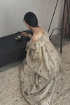 Mutedance 24 Spring/Summer Wide Shoulder Dress Series Silk MD-MD24SS47-QINGCI Celadon PM116